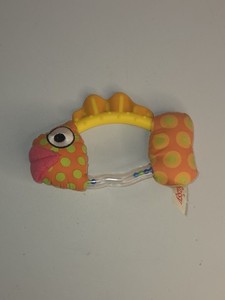 Vintage Sassy Baby Toy Fish Rattle 2000 Colorful Cute