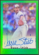 2024 Topps Archives 1995 Fan Favorites Auto Dave Stieb Green Foilboard #72/99