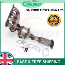 9V215G232AA Catalytic Converter + Fitting Kit fits FORD FIESTA Mk6 1.25 Front