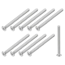 30Pcs M3x50mm Flat Socket Head Countersunk Machine Screws 304 Stainless Steel