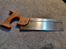 Vintage 10inch Steel Back Dovetail Saw