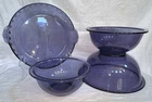 Amethyst Purple Vtg PYREX Bowls Set of 3 #322, #323, #325 and #229 Pie Plate