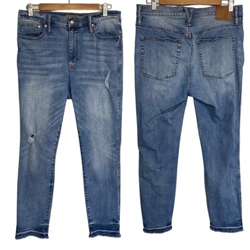 Point Sur Jeans Women 31 Hightower Straight 10" Rise J Crew Released Hem Quality