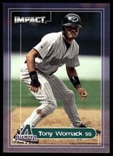 Tony Womack 2000 Fleer Impact #54 Diamondbacks MLB READ FREE SHIP AutographDen