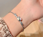 NEW Hello Kitty Bracelet Girls Women's Face Pink Bow Adjustable Zinc Alloy — photo 2
