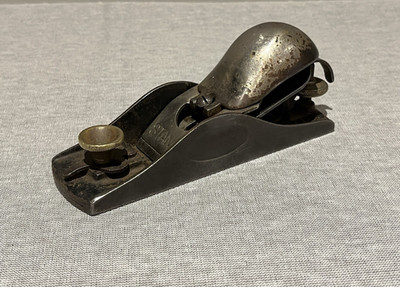 Vintage Stanley Rule & Level Knuckle Adjustable Mouth Block Plane - Patd 8-3-97