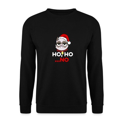 Ho Ho No Grumpy Christmas Cat Unisex Pullover