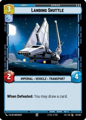 x3 Landing Shuttle U Star Wars Jump to Lightspeed M/NM