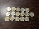1952 d roosevelt dime lot of 16 coins -90% silver #105