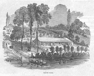 SHREWSBURY Fancy Fair - antiker Druck 1845