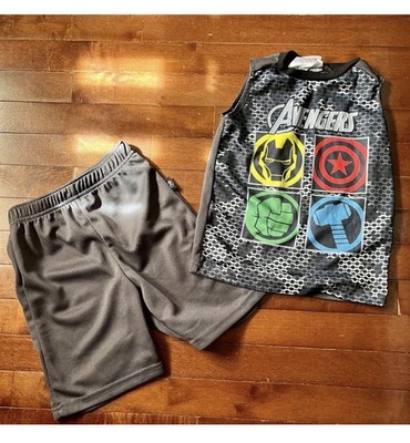 Marvel Avengers 2 Pc Shorts/Tank Size 4