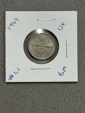 💥1967 UNITED KINGDOM SIXPENCE COIN💥6P QUEEN ELIZABETH II SIX PENCE COIN #L1 💥