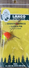 Lakco Tackle #631SP Minnow Harness With Sucker Pin Hook-Brand New-SHIP 24 HR