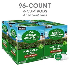 Green Mountain Nantucket Blend Coffee Keurig K-Cup Pods Medium Roast 96 Ct 6663