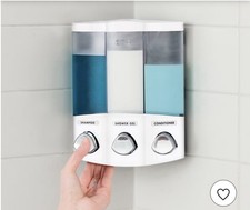 Better Living Products TRIO Shower Dispenser White/Chrome Buttons