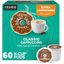 The Original Donut Shop One-Step Classic Cappuccino, Coffee K-Cups, 60 Count