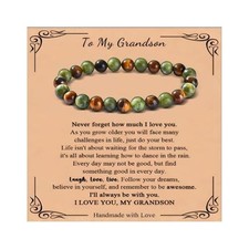 To My Son Bracelet from Dad Mom Mens Beaded Bracelets Gifts for Son A
