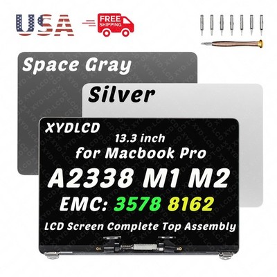 for Macbook Pro 13.3'' A2338 M1 2020 EMC3578 MYD82 MYD83 MYD92 LCD Screen Display