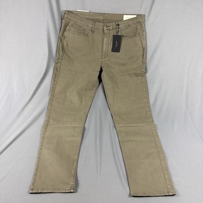 Rag & Bone Jeans RB 2 Slim Fit 40 x 32 Cement Cotton Spandex NWT MSRP $228