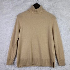 Massimo Dutti Womens M Tan Wool & Cashmere Tu...