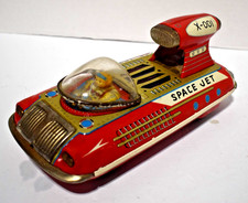 Vintage 1960's Bandai Battery Operated X-001 Space Jet Rocket Toy