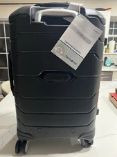 Samsonite 21" Freeform Hardside Carry-On Luggage with Spinner Wheels, Black