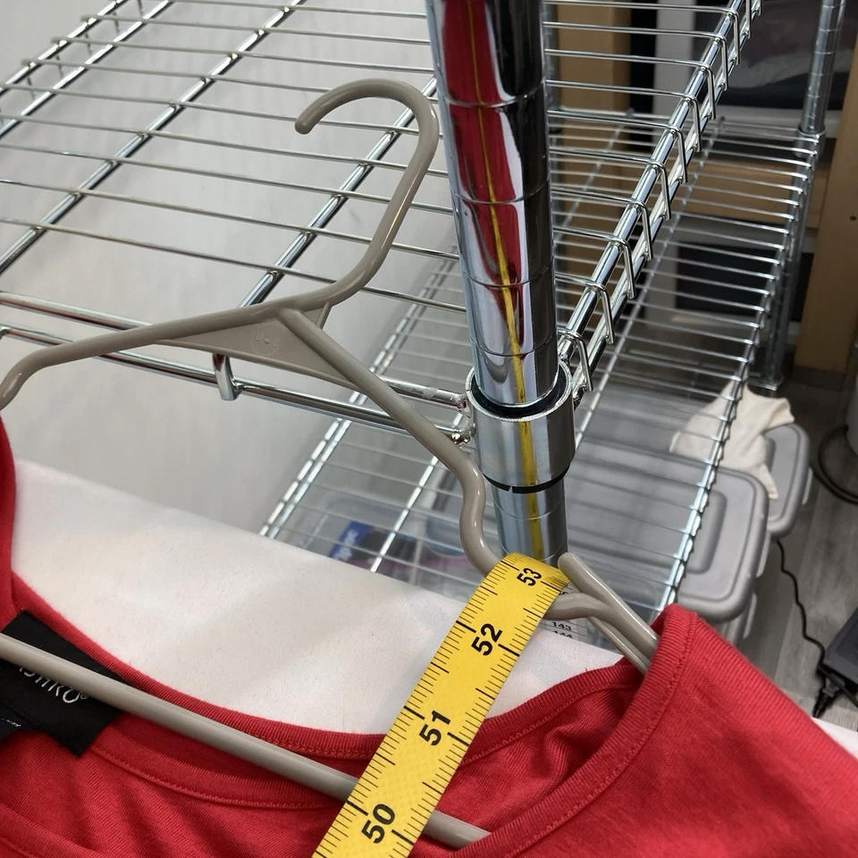 Maxi Vestido Para Mujer Ashro Rojo Drapeado Jersey Talla 18 Mangas Ala de Murciélago Boho Fluido Foto 3 de 4