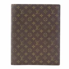 Auth LOUIS VUITTON Monogram Agenda/Note Cover File Brown - e61922i