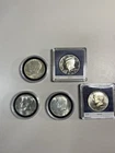Nice Kennedy Set With A 1964 90% And Four 40% Silver 65,68 69 70 D Unc