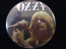 Ozzy Osbourne-Black Sabbath-Microphone-Pin Badge Button-80's Vintage-Rare