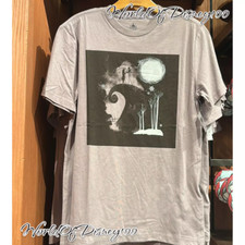 Disney Tim Burtons The Nightmare Before Christmas Gray T-Shirt Size M