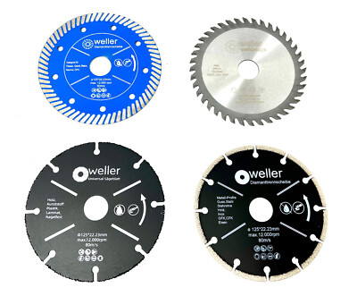 4x Trennscheiben Profi set 125mm passend für Parkside PWS 125 G6 Einhell TC AG