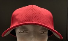 Pacific Pro series Solid Red Mesh Cap Hat Sz. Sm-MD New