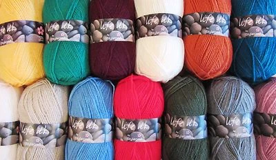 100g BALLS STYLECRAFT LIFE & LIFE NEPP DK 25% WOOL KNITTING YARN