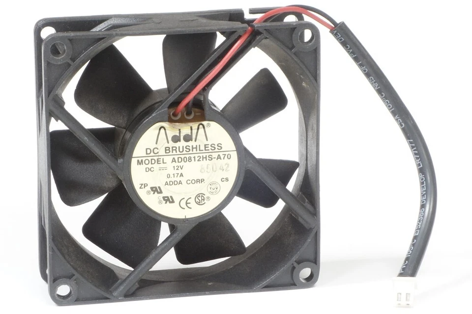 ADDA AD0812HS-A70 80X80X25MM Brushless Server Case Fan 2Pin DC12V 0.17A - Image 1 of 1