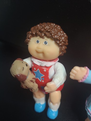 80s Cabbage Patch Kid Xavier Roberts and doll with bonnet and baby Poseable Toy - Picture 2 of 5