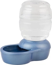 Replendish Gravity Waterer Cat and Dog Water Dispenser 0.5 GAL, Blue, Made in US