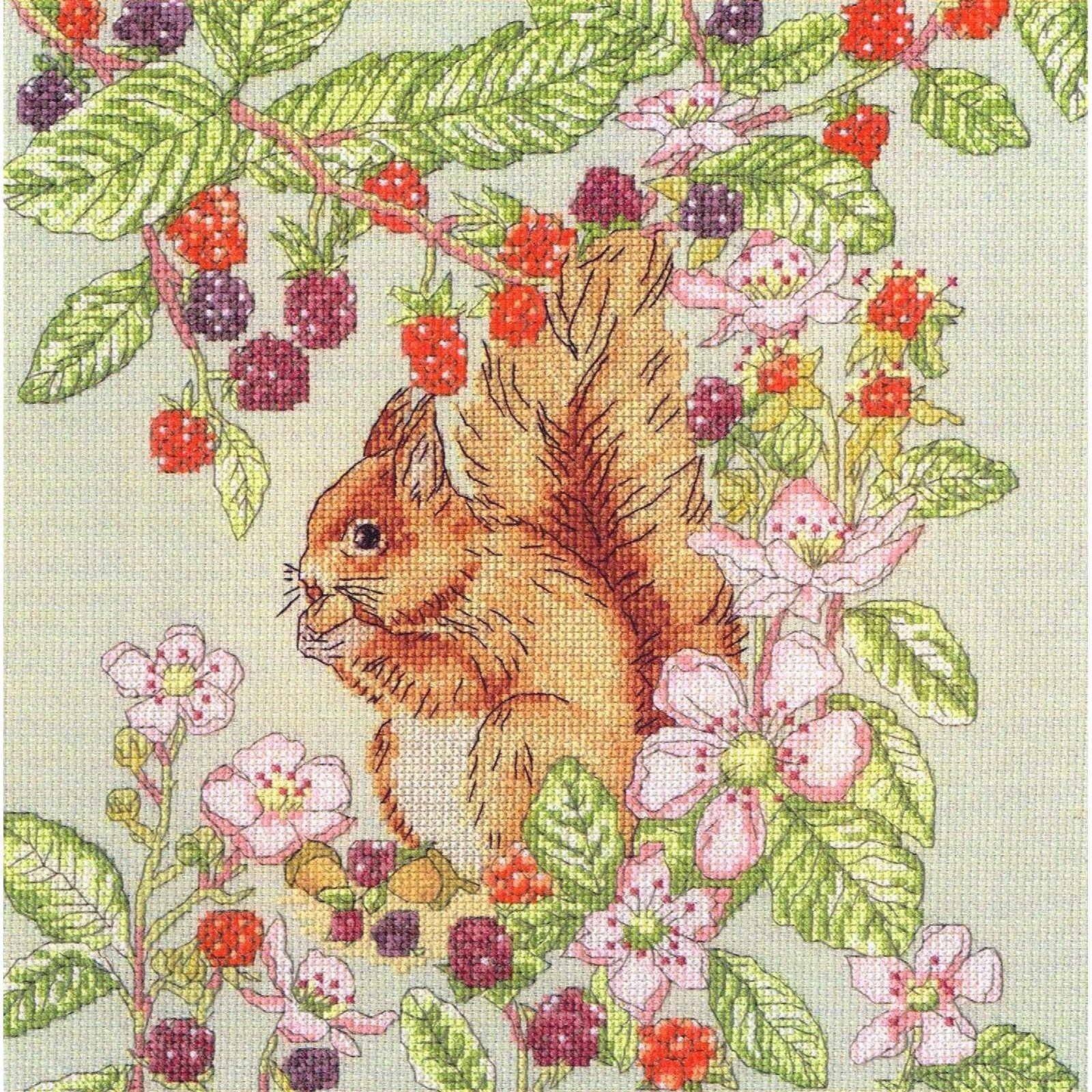 Kit point de croix Jardin de ronces Bothy Threads XFY7 broderie