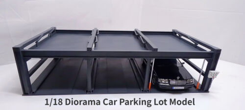 1/18 Diorama Auto Garage Modell Outdoor Auto Parkplatz Display Szene Modell Geschenk - Bild 2 von 10