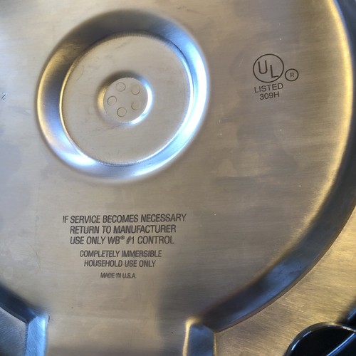 West Bend Liquid Core Electric Skillet Stainless Steel Cookware E19762 USA 17884 - Picture 5 of 14