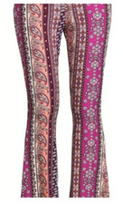 No Boundaries Juniors  Flare Pants Boho Stripe Medium NWT