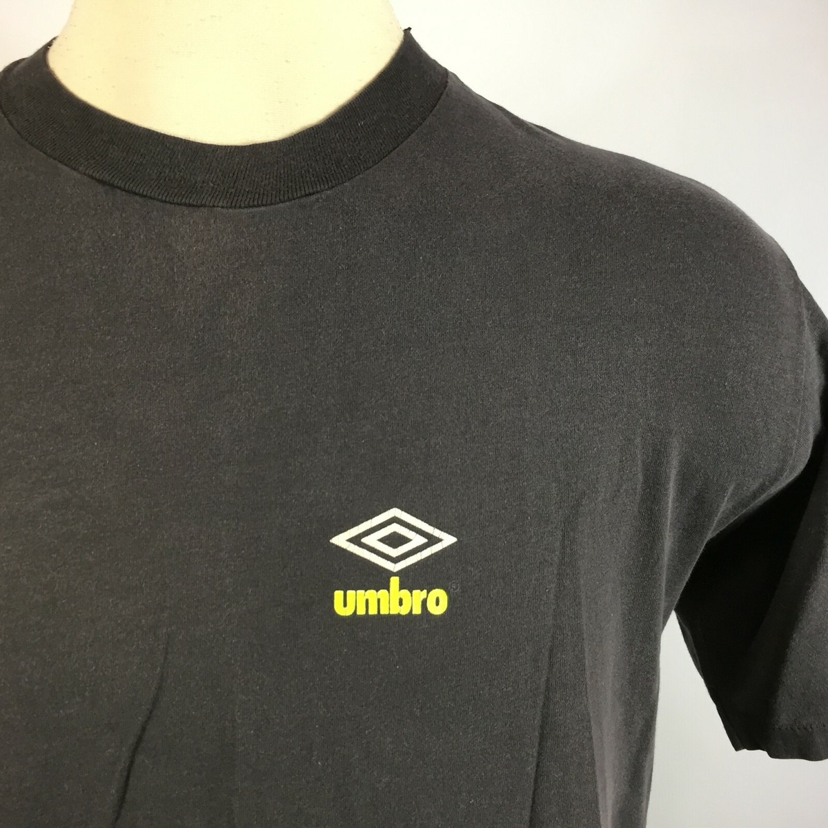 Vintage Umbro Soccer T Shirt 80s 90s Grunge USA Made Distressed 