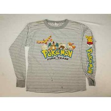 Pokemon Fire Team Charizard Vintage 1999 Unisex Long Sleeve T-Shirt Youth Large
