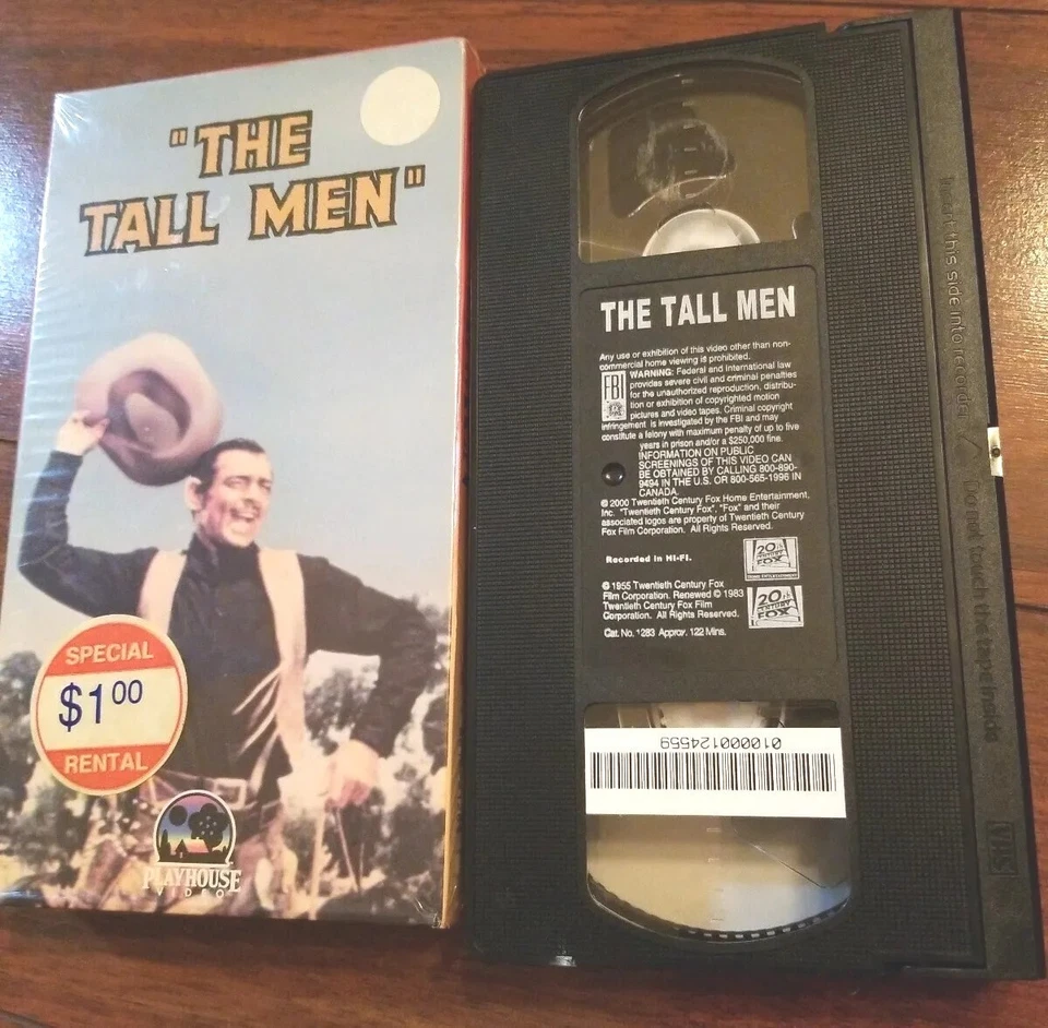PLAYHOUSE VIDEO VHS LOT : APACHE AND THE TALL MEN (CLARK GABLE BURT LANCASTER) - Image 3 of 4