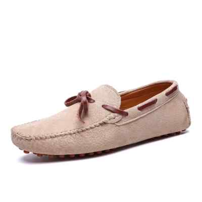 Men's Leather Flats Breathable Mocasines Handmade Casual Loafers Driving Shoes