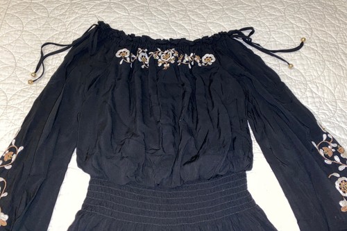 WHITE HOUSE BLACK MARKET EMBROIDERED DRESS SIZE XXS NWT - Picture 3 of 5