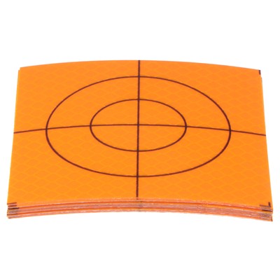 10pcs Survey Reflector Sheets 80mm Self-adhesive Survey Target Mark, Yellow