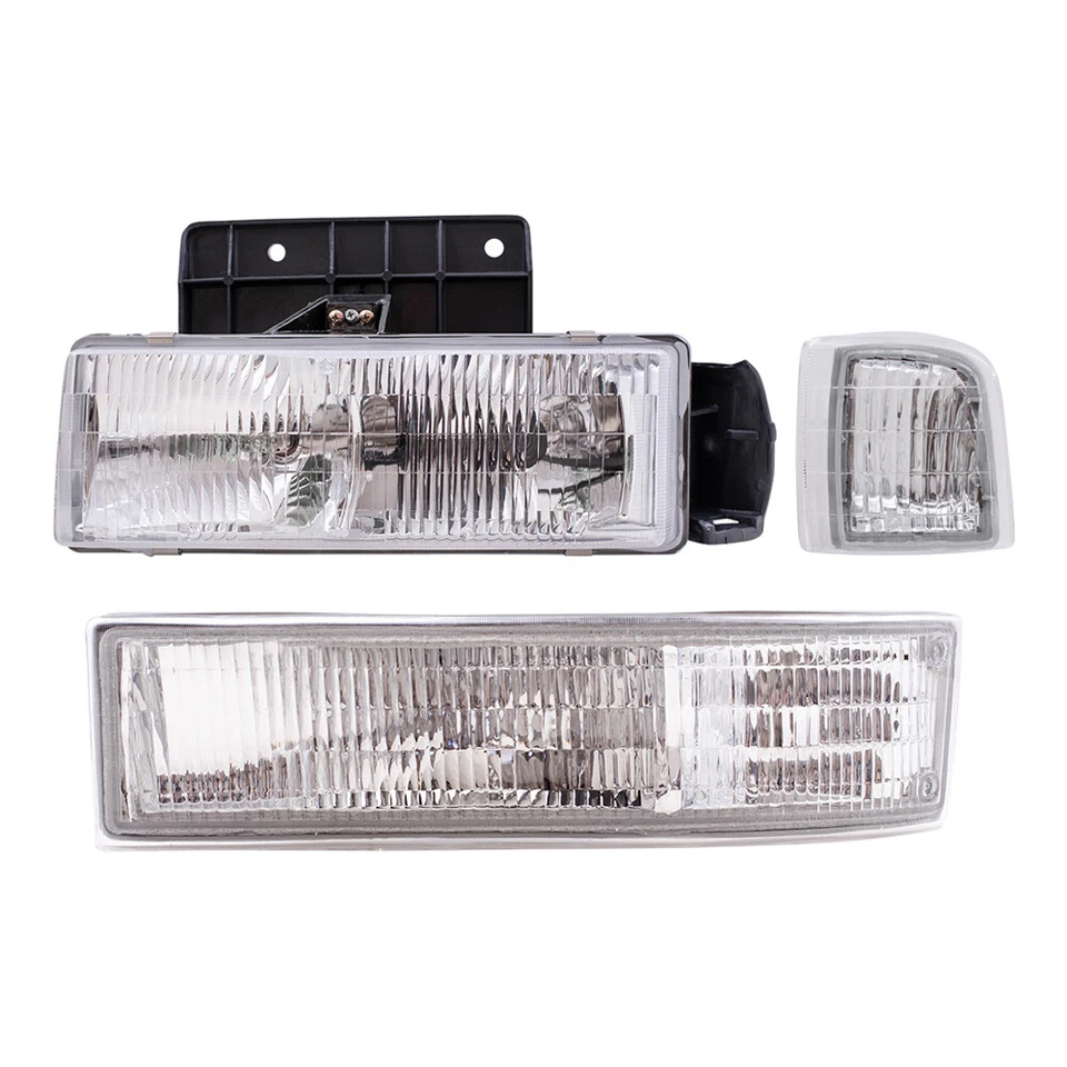 Juego de faros para Astro Safari 1995-2005 6 piezas con señal de estacionamiento y luces de esquina Foto 2 de 4