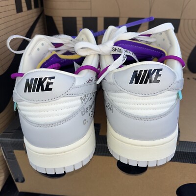 NEW Nike Off-White x Dunk Low 'Lot 28 of 50' DM1602-111
