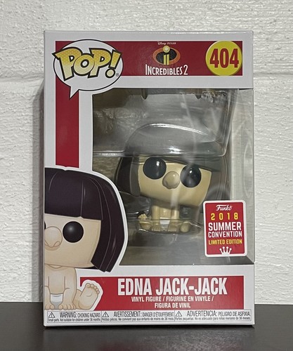 FUNKO Pop Incredibles 2 Edna Jack-Jack 404 Summer Convention Limited Edition